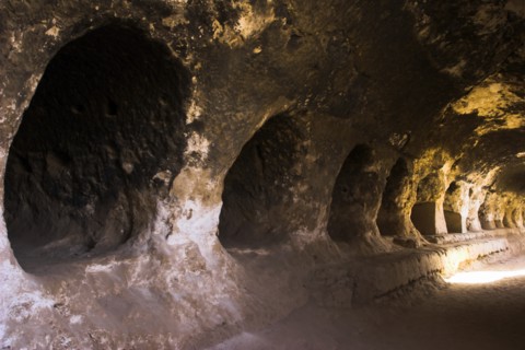 AFGHANISTAN, Samangan Province, Top-I-Rustam, "2km south of the centre of Haibak, Buddhist caves