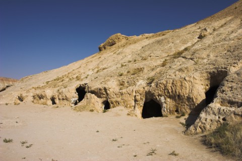AFGHANISTAN, Samangan Province, Takht-I-Rusam, "2km south of the centre of Haibak, Buddhist caves