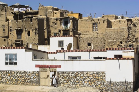 AFGHANISTAN, Ghazni, "Houses inside ancient walls of Citadel