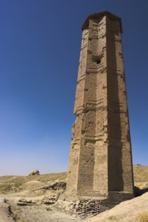 AFGHANISTAN, Ghazni, "Minaret of Bahram Shah, one of two early 12th Century Minarets the other