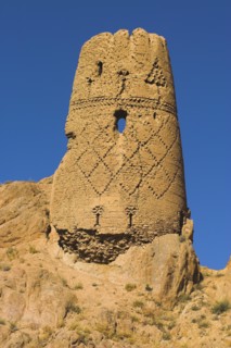 AFGHANISTAN, Bamiyan Province, Bamiyan, "Kakrak valley, watchtower at ruins which were once the