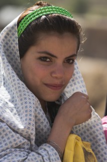 AFGHANISTAN, Ghor Province, Pal-Kotal-i-Guk, "Aimaq nomad camp, Aimaq woman