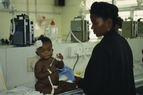 SOUTH AFRICA, Western Cape, Cape Town, Rondebosch neighbourhood.  Rehydration ward in Red Cross