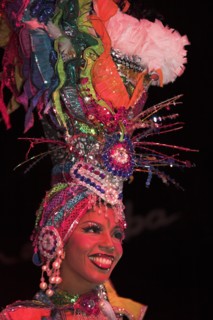 CUBA, Havana, "Dancer performing at La Tropicana nightclub, "