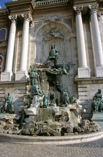 HUNGARY, Budapest, "Castle Hill District, Saint Georges Square, Castle and Palace complex,  King