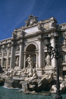 ITALY, Lazio, Rome, "Piazza di Trevi, Trevi Fountain. "