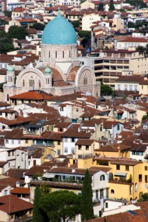 ITALY, Tuscany, Florence, "The 19th Century Tempio Maggiore, the Great Synagogue of Florence