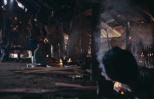 COLOMBIA, North West Amazon, Tukano Indigenous People, Makuna maloca or communal tribal home