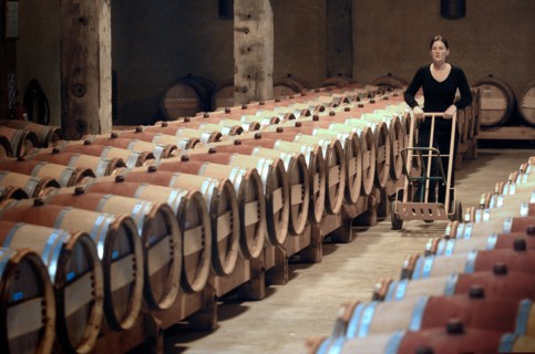 NEW ZEALAND, NORTH ISLAND, HAWKES BAY, "NAPIER, THE TOM MCDONALD WINE CELLAR AT CHURCH ROAD WINERY.