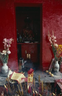 HONG KONG, Religion, Taoism, "Shrine dedicated to Tin Hau, the Taoist goddess of the sea beside