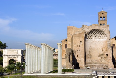 ITALY, Lazio, Rome, "The Forum The Temple of Venus and Roma (Latin: Templum Veneris et Romae) with