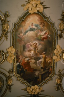 SPAIN, Castile Leon , Segovia , The Royal Palace or La Granja de San Ildefonso. Interior view of