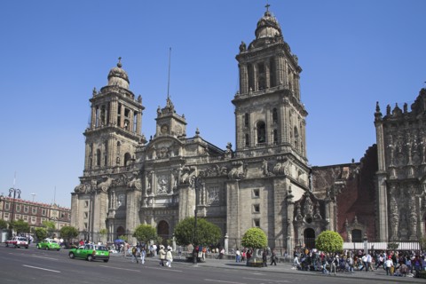 MEXICO, Mexico City, "Catedral Metropolitana, Metropolitan Cathedral, Zocalo, Plaza de la