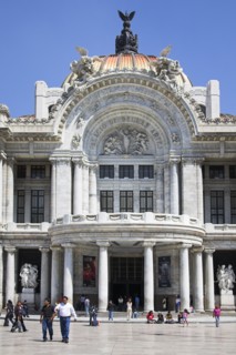MEXICO, Mexico City, "Palacio de las Bellas Artes, and Museo Nacional de Arquitectura, Alameda