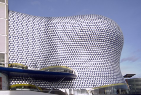 ENGLAND, West Midlands, Birmingham, Exterior detail of Selfridges department store in the Bullring