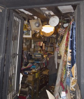 ENGLAND, East Sussex, Hastings, Antique shop interior in the Old Town