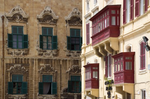 MALTA, Valletta, "The Auberge de Castille the official seat of the knights of the Langue of