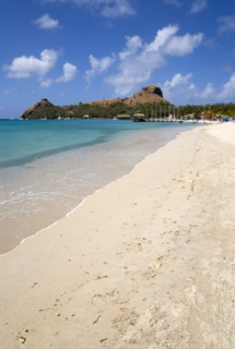 WEST INDIES, St Lucia, Gros Islet , The beach at Sandals Grande St Lucian Spa and Beach Resort