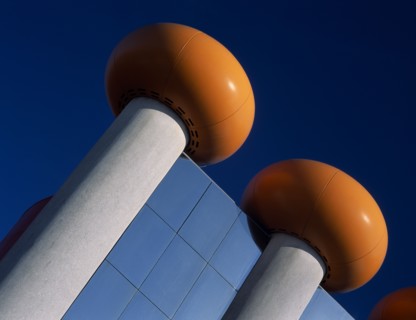 HOLLAND, Noord Holland, Zandvoort, The Circus Building amusement arcade and cinema complex. Detail
