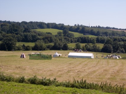 ENGLAND, East Sussex, Battle, Battle Abbey. Field where the Battle of Hastings took place in 1066.