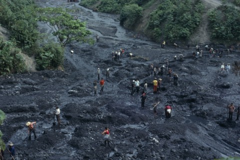 COLOMBIA, Industry, Mining Emeralds, Muzo Emerald Mine in Cordillera Oriental of Colombian Andes.