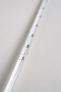 SCIENCE, Medical, Measurement, Detail of white mercury thermometer showing temperature scale and