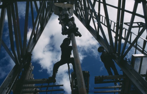 COLOMBIA, Industry, Oil Exploration, Guavio 1  1959 the first wildcat exploration oil rig on the