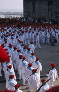SPAIN, Pais Vasco, Hondarribia, Annual festival celebrating the defeat of the French during a siege
