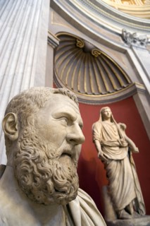 ITALY, Lazio, Rome, Vatican City Museums Belvedere Palace Rotunda Room built by Michelangelo