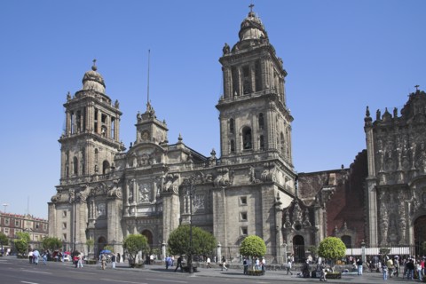 MEXICO, Mexico City, "Catedral Metropolitana, Metropolitan Cathedral, Zocalo, Plaza de la