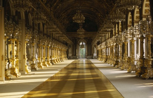 GERMANY, Bavavia, "The Royal Palace of Herrenchiemsee interior. Built by Ludwig II. Situated on the