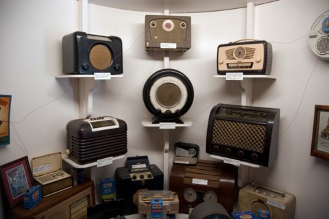 ENGLAND, West Sussex, Amberley, Amberley Working Museum. The Vintage Wireless Exhibition with