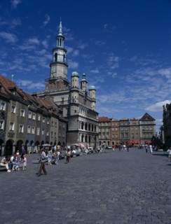 POLAND, Poznan, Town Hall and Old Market Square