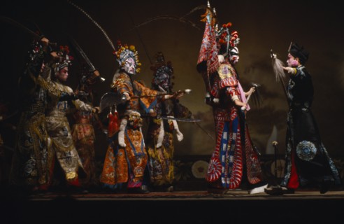 CHINA, Shanxi, Taiyuan, Performers in traditional Chinese opera banished during the Cultural