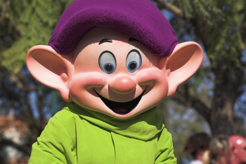 USA, Florida, Orlando, "Walt Disney World Resort. Disney MGM Studios. Dopey, a dwarf from