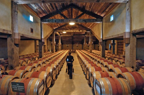 NEW ZEALAND, NORTH ISLAND, HAWKES BAY, "NAPIER, THE TOM MCDONALD WINE CELLAR AT CHURCH ROAD WINERY,