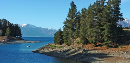 NEW ZEALAND, SOUTH ISLAND, WANAKA, "OTAGO, GENERAL VIEW OF LAKE WANAKA."