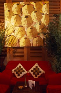 CHINA, Shanghai, "French Concession area.  Seating area in the Face Bar at the Ruijin Guest House.