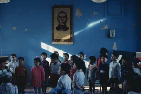 MONGOLIA, Education, Bigersum negdel  primary school  children singing to piano accompaniment with