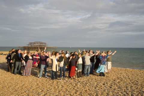 ENGLAND, East Sussex, Brighton, "Summer Solstice Open Ritual to celebrate the longest day, based on