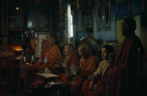 MONGOLIA, Ulan Bator, "Ulan Bator Buddhist temple, the only one the Russian dominated Mongol