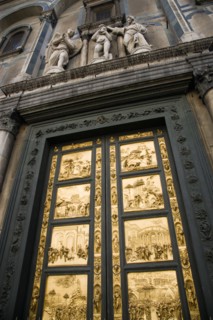 ITALY, Tuscany, Florence, "The 15th Century East Doors of the Baptistry of the Cathedral of Santa