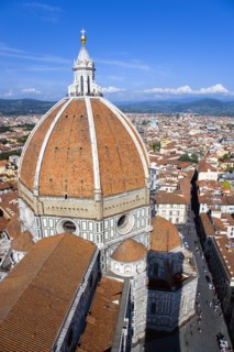 ITALY, Tuscany, Florence, "The Dome of the Cathedral of Santa Maria del Fiore, the Duomo, by
