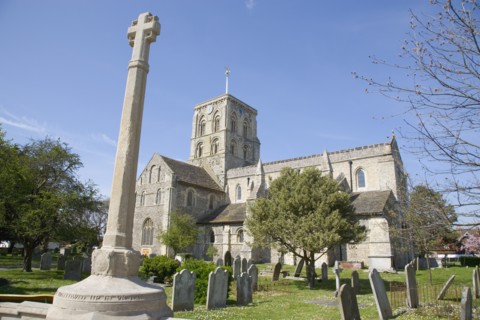 ENGLAND, West Sussex, Shoreham-by-Sea, "St Mary de  Haura a 900 year old Norman Church of England.
