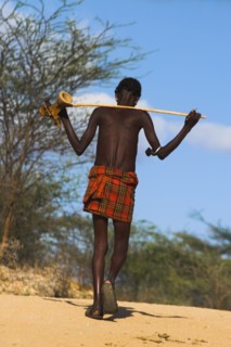 ETHIOPIA, Lower Omo Valley, Tumi, Hamer Jumping of the Bulls initiation ceremony