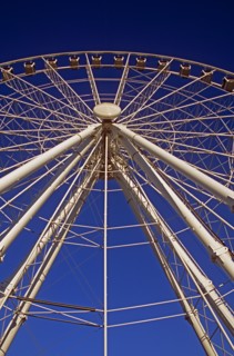 SPAIN, Andalucia, Seville, "The Wheel of Seville, Prado de San Sebastian."