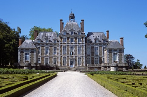 FRANCE, Normandy, Balleroy, "Chateau de Balleroy,  Musee des Ballons. Hot air balloons museum."