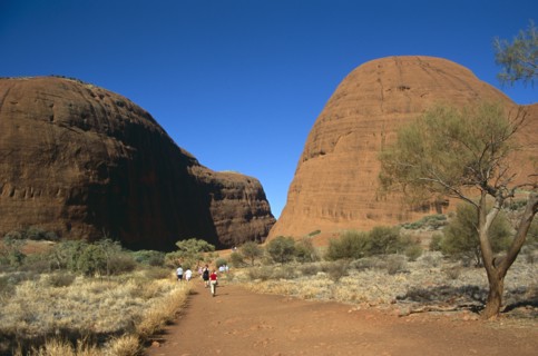 AUSTRALIA, Northern Territory, The Olgas, "Kata Tjuta National Park, Walpa Gorge."