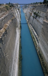 GREECE, Peloponese, Corinth, The Corinthian Canal