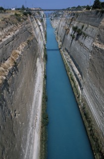 GREECE, Peloponese, Corinth, The Corinthian Canal